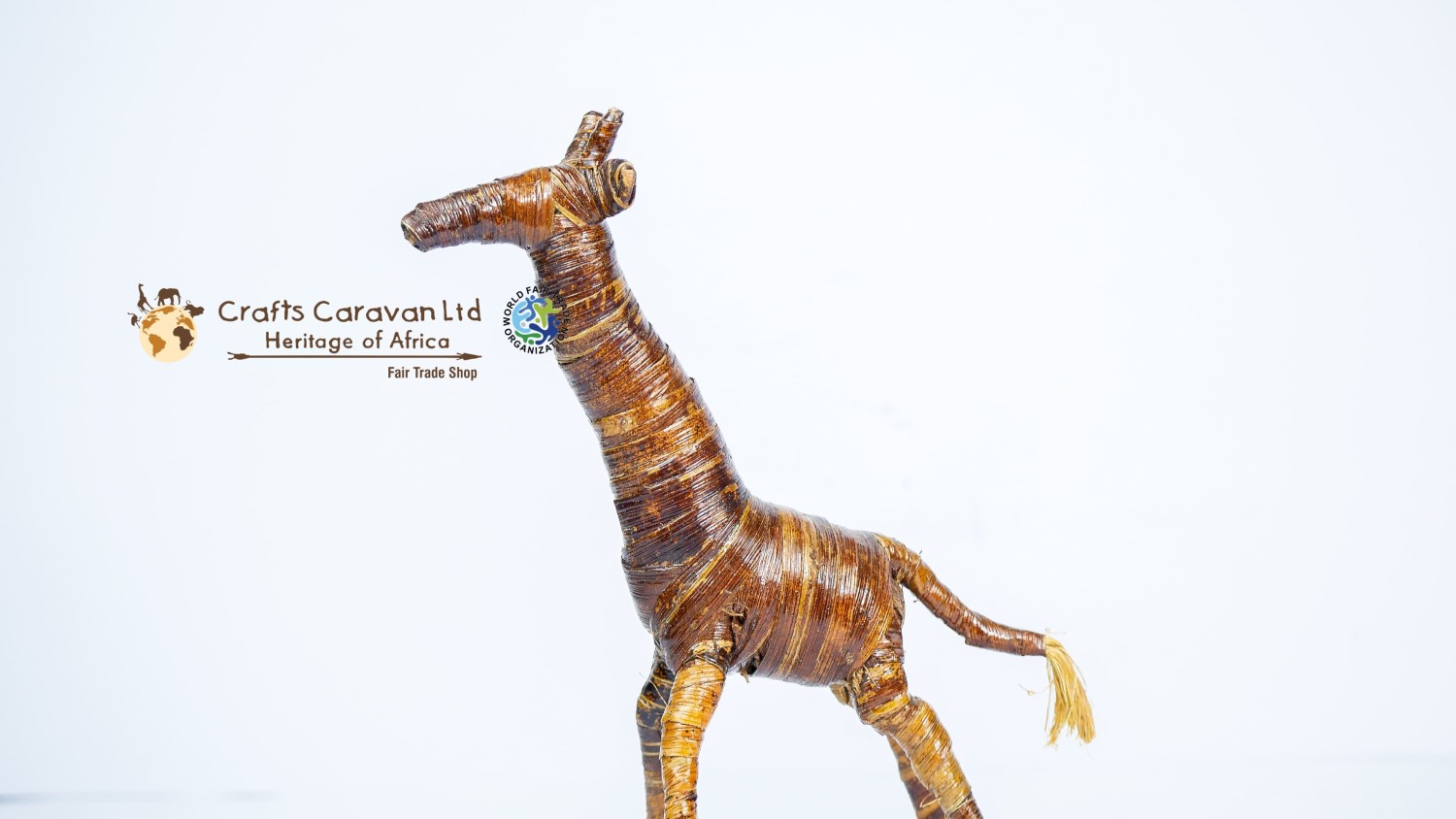 Giraffe Banana Fibre Sculpture