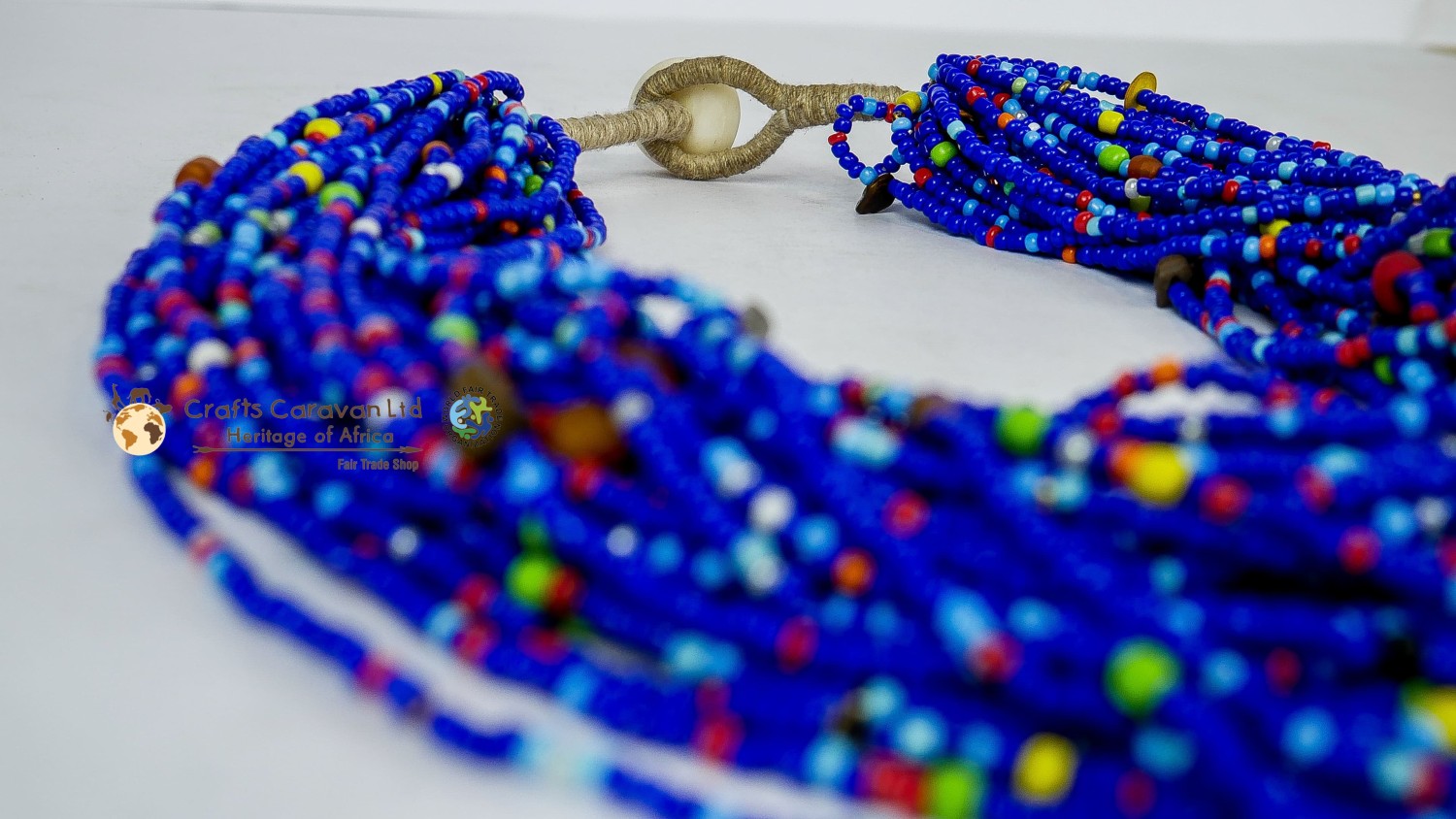Blue Chunky Bead Necklace